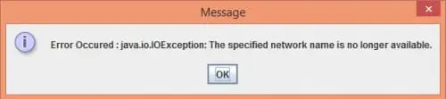Error Message