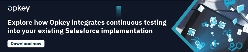 Salesforce application testing