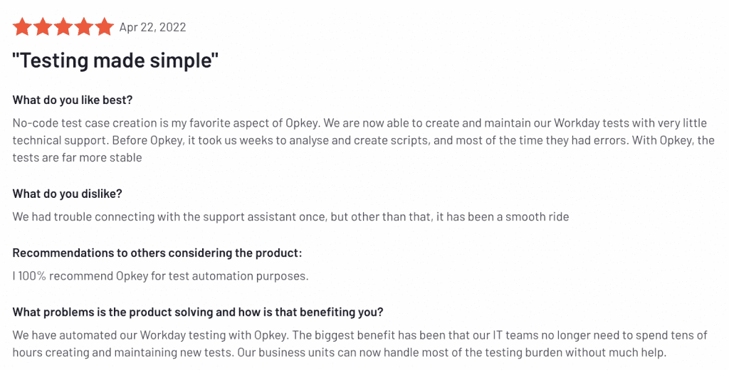 Testing made simple