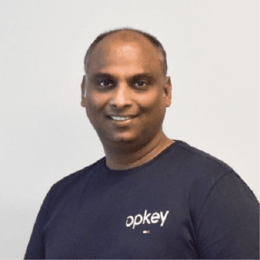 Portrait of Gopalkrishna Hegde, CEO of Opkey