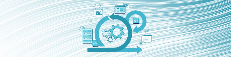 Agile development cycle graphic illustrating SAP S/4HANA migration testing.