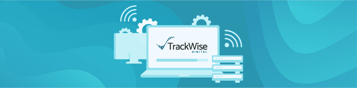 TrackWise Digital software on laptop, connected to server and desktop. Test acceleration.