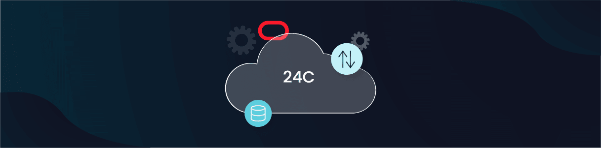 Diagram showing Oracle Cloud 24C features: database, configuration, and data transfer.