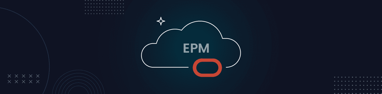 Oracle EPM cloud icon with October 2024 release update indicator