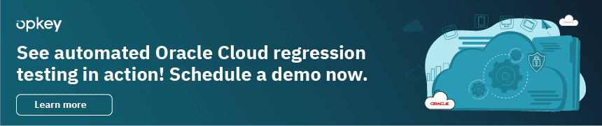 automated Oracle Cloud regression testing demo