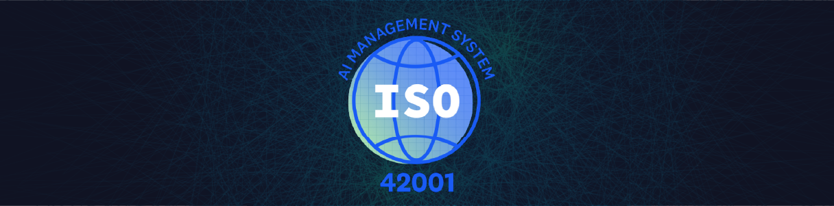 Opkey's ISO 42001 certification logo: AI Management System