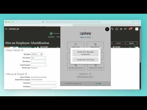 Opkey Testing Agent for Oracle Cloud &ndash; Simplified & Resilient No-code Test Generation
